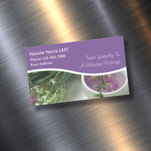 Gelicentieerd Massage Therapeut Zen Design Magnetisch Visitekaartje