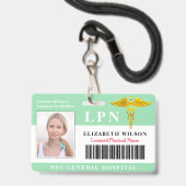 Gelicentieerd Praktisch Verpleegkundige | Medische Badge (Voorzijde met lanyard)
