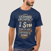 gelicentieerde architect Architect TI Stop T-shirt (Voorkant)