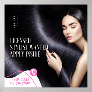 Gelicentieerde Hairstylist Gezocht Aanmelden Binne Poster