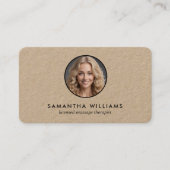 🪔 gelicentieerde massagetherapeut aangepaste QR f Visitekaartje (Voorkant)