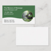 Gelicentieerde massagetherapeut Visitekaartjes (Voorkant / Achterkant)