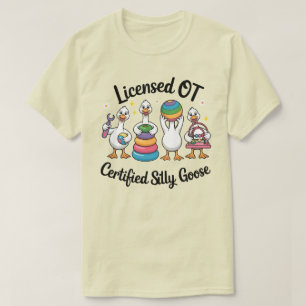 Gelicentieerde OT-gans Gecertificeerd Dwaas Gans T-shirt