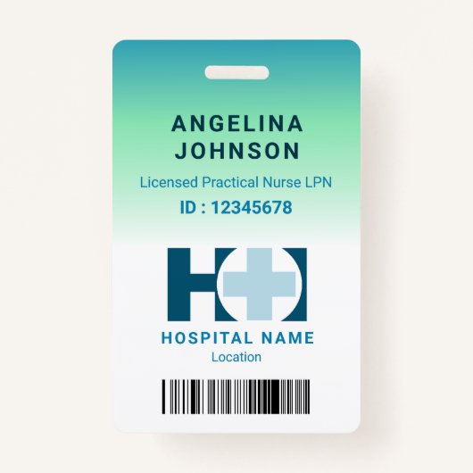 Gelicentieerde Praktische Verpleegkundige LNP Blau Badge (Voorkant)