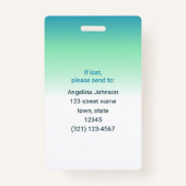 Gelicentieerde Praktische Verpleegkundige LNP Blau Badge (Achterkant)