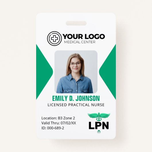 Gelicentieerde Praktische Verpleegkundige LPN Logo Badge (Voorkant)