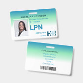 Gelicentieerde Praktische Verpleegkundige LPN Mode Badge (Front & Back)