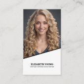 Gelicentieerde Social Worker Custom Foto en QR Visitekaartje (Voorkant)