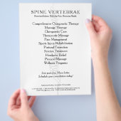 Geliciteerd chiropractor flyer (Hand)