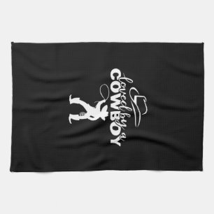 geliefd bij een cowboy theedoek