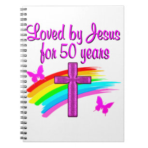 GELIEFD BIJ GOD 50TH BIRTHDAY DESIGN NOTITIEBOEK
