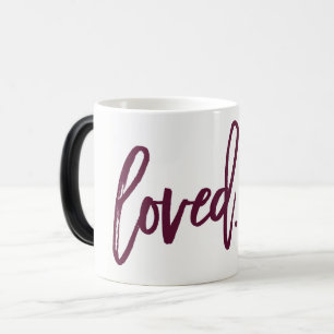 Geliefd. Bourgondië Modern Trendy Script Typografi Magische Mok