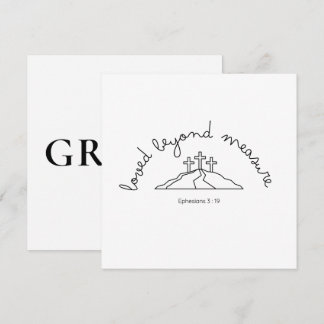 Geliefd buiten uitnodiging Christelijke kaart gelo