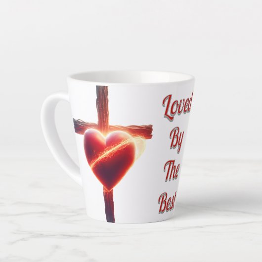 Geliefd door de beste latte mok (Linkerhoek)