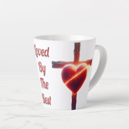 Geliefd door de beste latte mok (Rechterhoek)