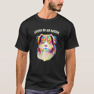 Geliefd door een Aussie Australische Herdershond D T-shirt