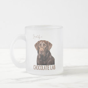 Geliefd door een Chocolade Lab Labrador Hondenlief Matglas Koffiemok