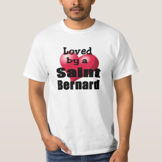Geliefd door een Sint Bernard Shirt (Voorkant)