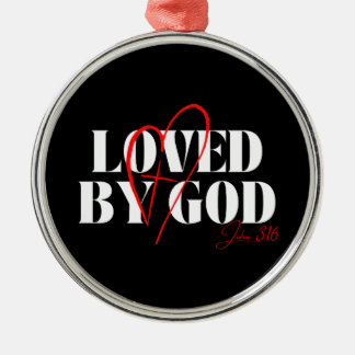 Geliefd door God – Johannes 3:16 Metalen Ornament
