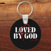Geliefd door God - Johannes 3:16 Sleutelhanger (Voorkant)