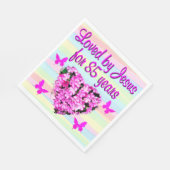 GELIEFD DOOR JEZUS 85E VERJAARDAG BLOEMNAPELS SERVET (Hoek)