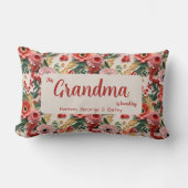 Geliefd door.. Personaliseerbare Floral 3D papier  Kussen (Voorkant)