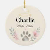 Geliefd huisdier ornament - Gepersonaliseerd (Achterkant)