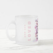 *~ Geliefd Knuffels Moederdag Hartbloem AP72 Matglas Koffiemok (Links)