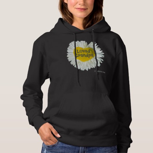Geliefd Opa Hart Daisy Bloem Hoodie (Voorkant)
