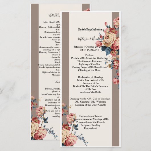 geliefd programmakaart (Voorkant / Achterkant)