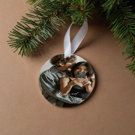 Geliefd Script Romantische Koppels Ornament
