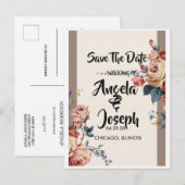 geliefd sparen de Datum Aankondigingskaart (Voorkant / Achterkant)