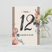 geliefd tabelnummer kaart (Staand voorkant)