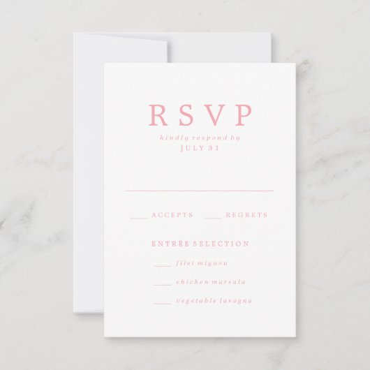 Geliefd | Trouw RSVP Kaarten Kaartje (Voorkant)