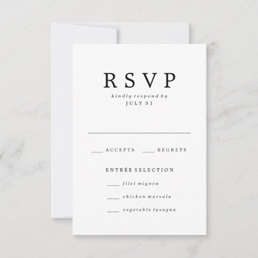 Geliefd | Trouw RSVP Kaarten Kaartje (Voorkant)