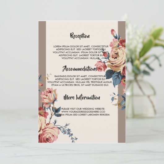 geliefd trouwprogramma kaart (Staand voorkant)