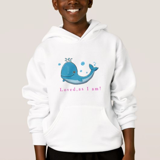 Geliefd zoals ik ben walvis leuk ontwerp  (Voorkant)