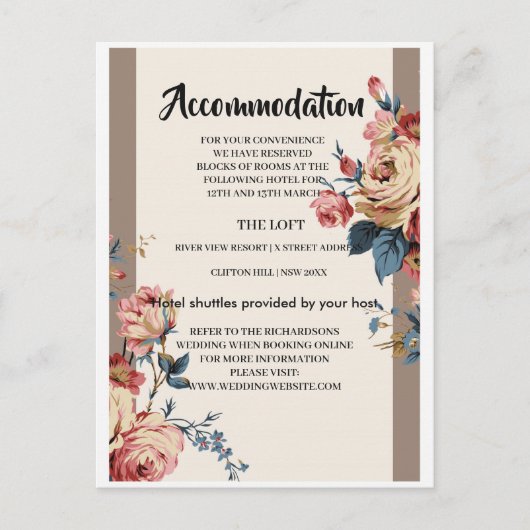 geliefde Accommodatie kaart (Voorkant)