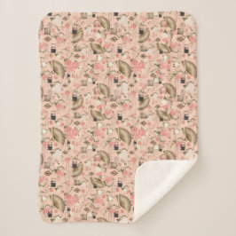 Geliefde Beginnings Sherpa Bloemen Deken