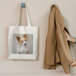 Geliefde Bijschrift Gepersonaliseerde Foto Canvas  Tote Bag