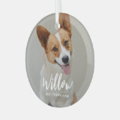 Geliefde bijschrift Gepersonaliseerde foto Ornamen Glas Ornament (Voorkant links)