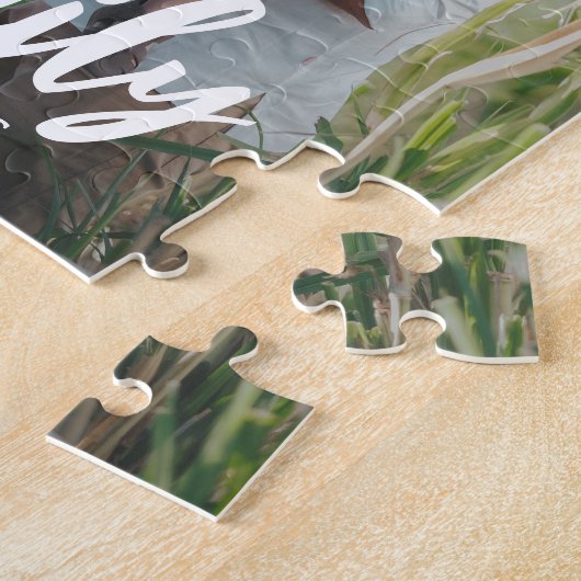 Geliefde bijschrift Gepersonaliseerde foto puzzel Legpuzzel (Zijkant)