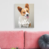 Geliefde bijschrift Gepersonaliseerde foto verpakt Canvas Afdruk (Insitu (Woonkamer))
