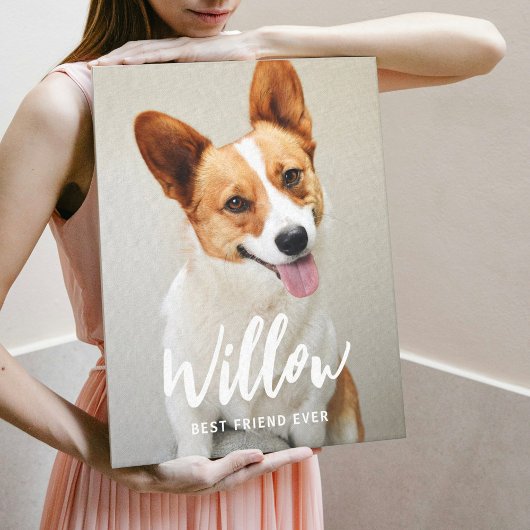 Geliefde bijschrift Gepersonaliseerde foto verpakt Canvas Afdruk