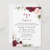 geliefde bloem bruiloftsinvitatatie kaart (Voorkant)