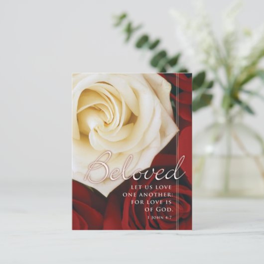 Geliefde bruiloft briefkaart (Staand voorkant)