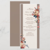 Geliefde bruiloft menu (Voorkant / Achterkant)