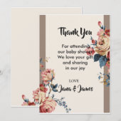 geliefde dank je kaart (Voorkant / Achterkant)