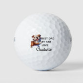 geliefde Engelse Bulldog Golfballen (Voorkant)