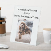 Geliefde Familie Hond Bruiloft Gedenkplaat Teken Reclamebord Met Voetstuk (Insitu)